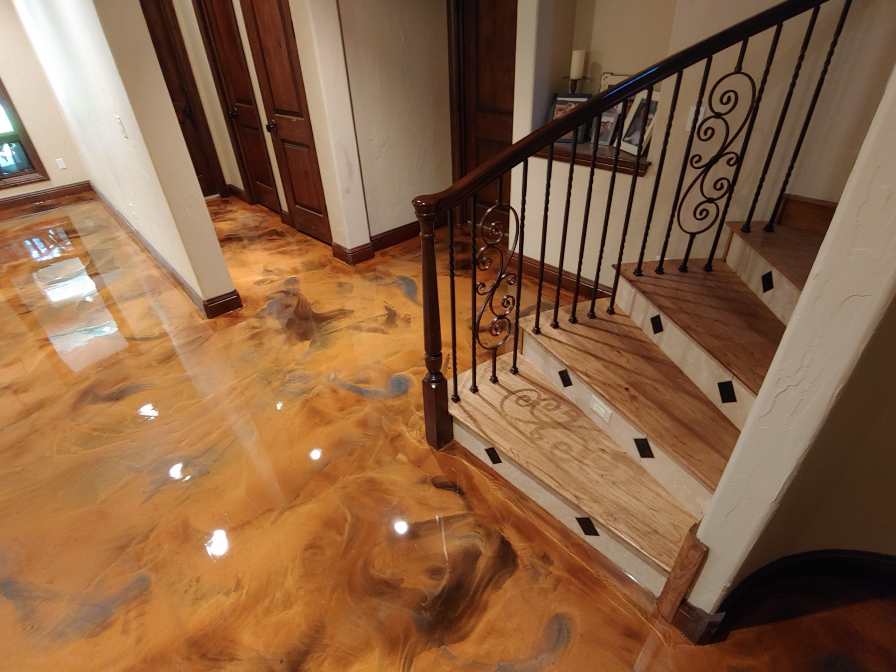 Metallic epoxy