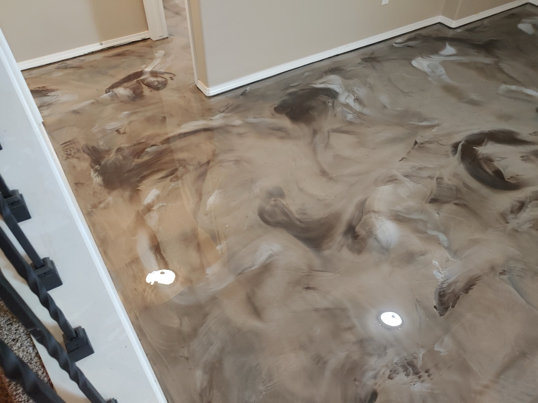 Metallic epoxy