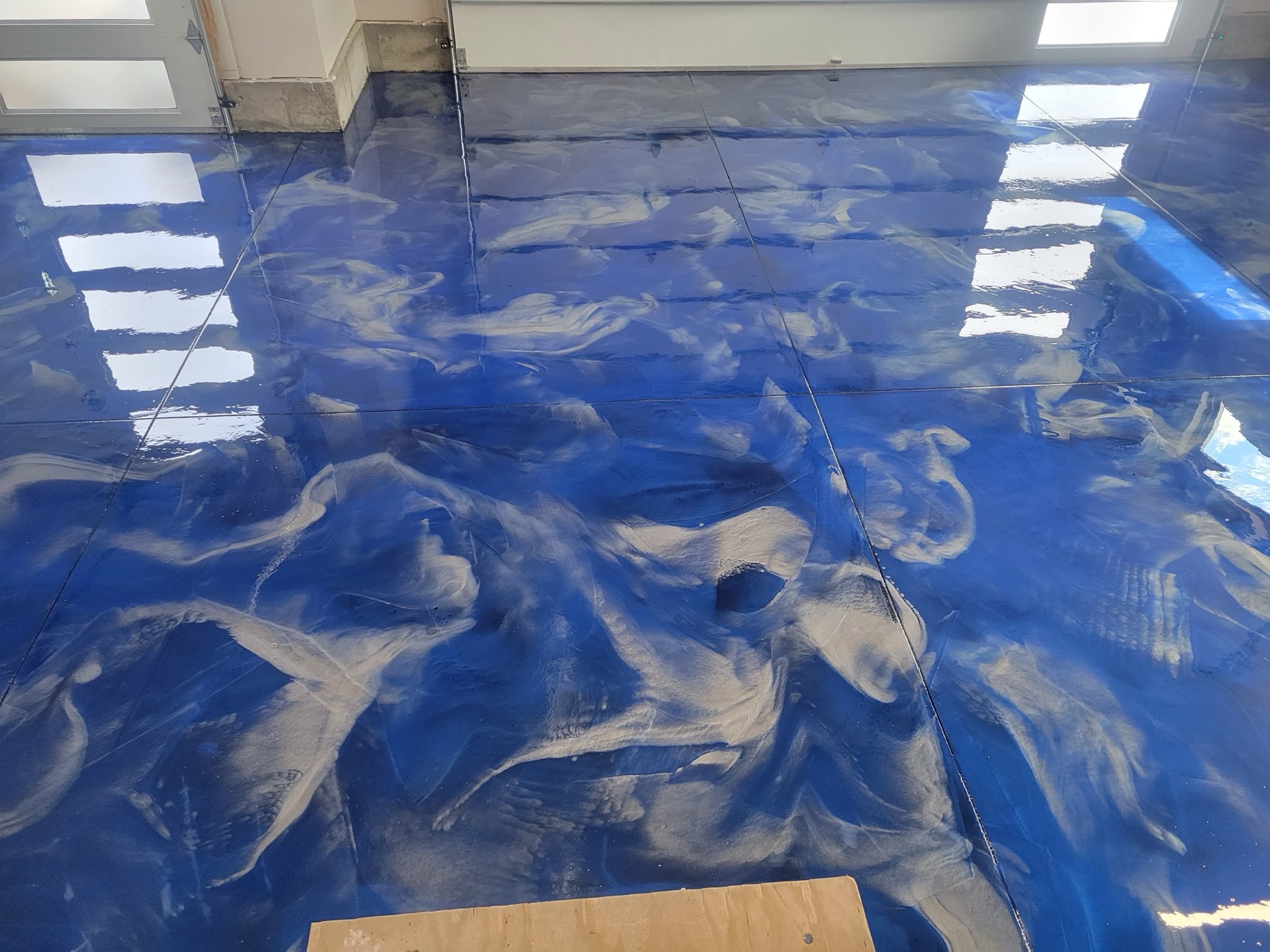 Metallic epoxy