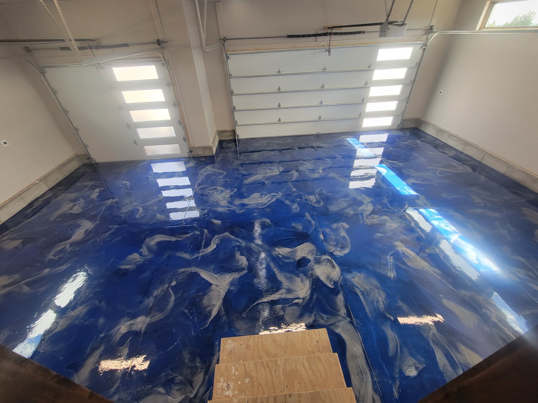 Metallic epoxy