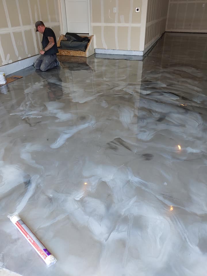 Metallic epoxy