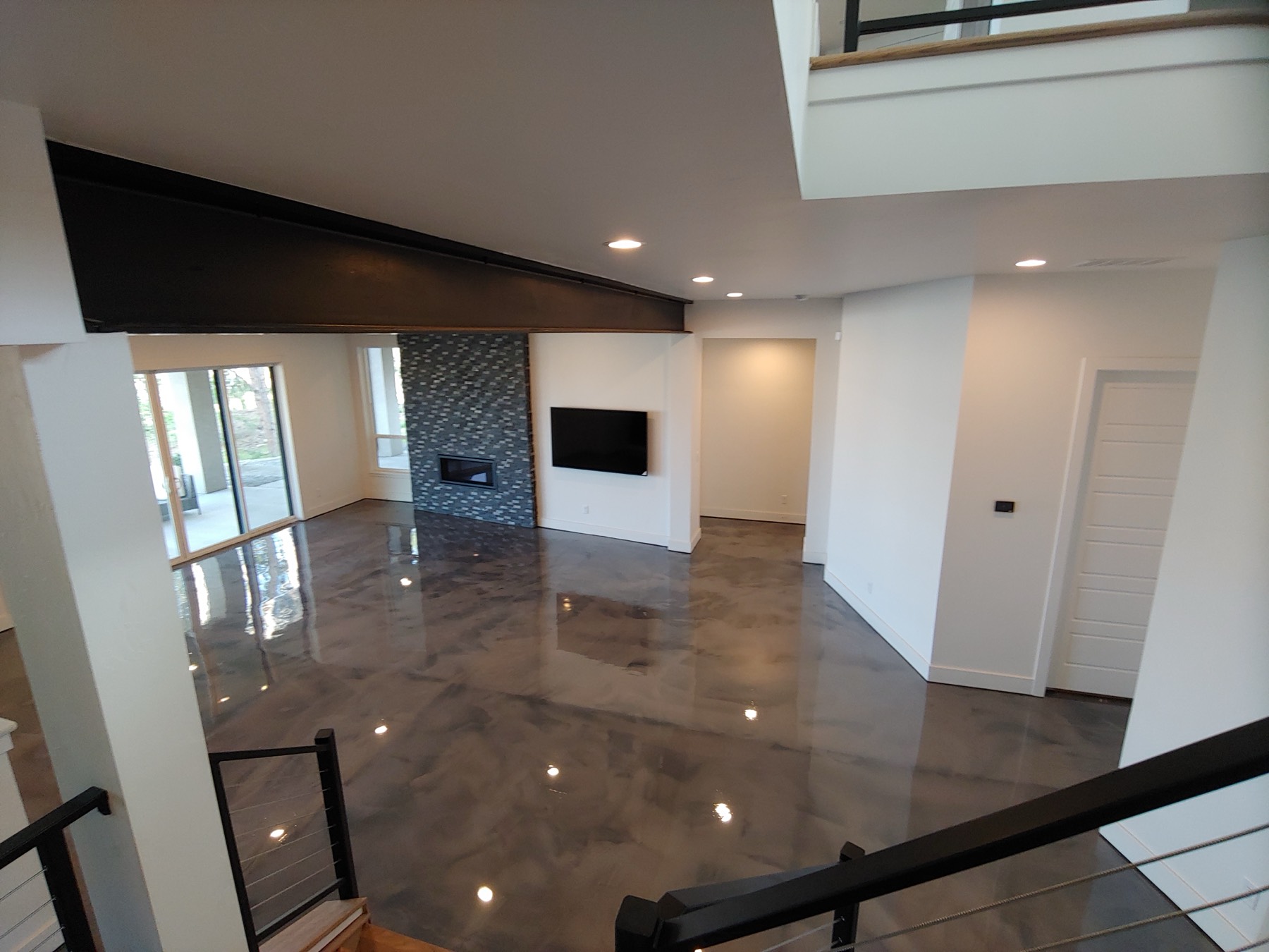 Metallic epoxy floor — Saddletree