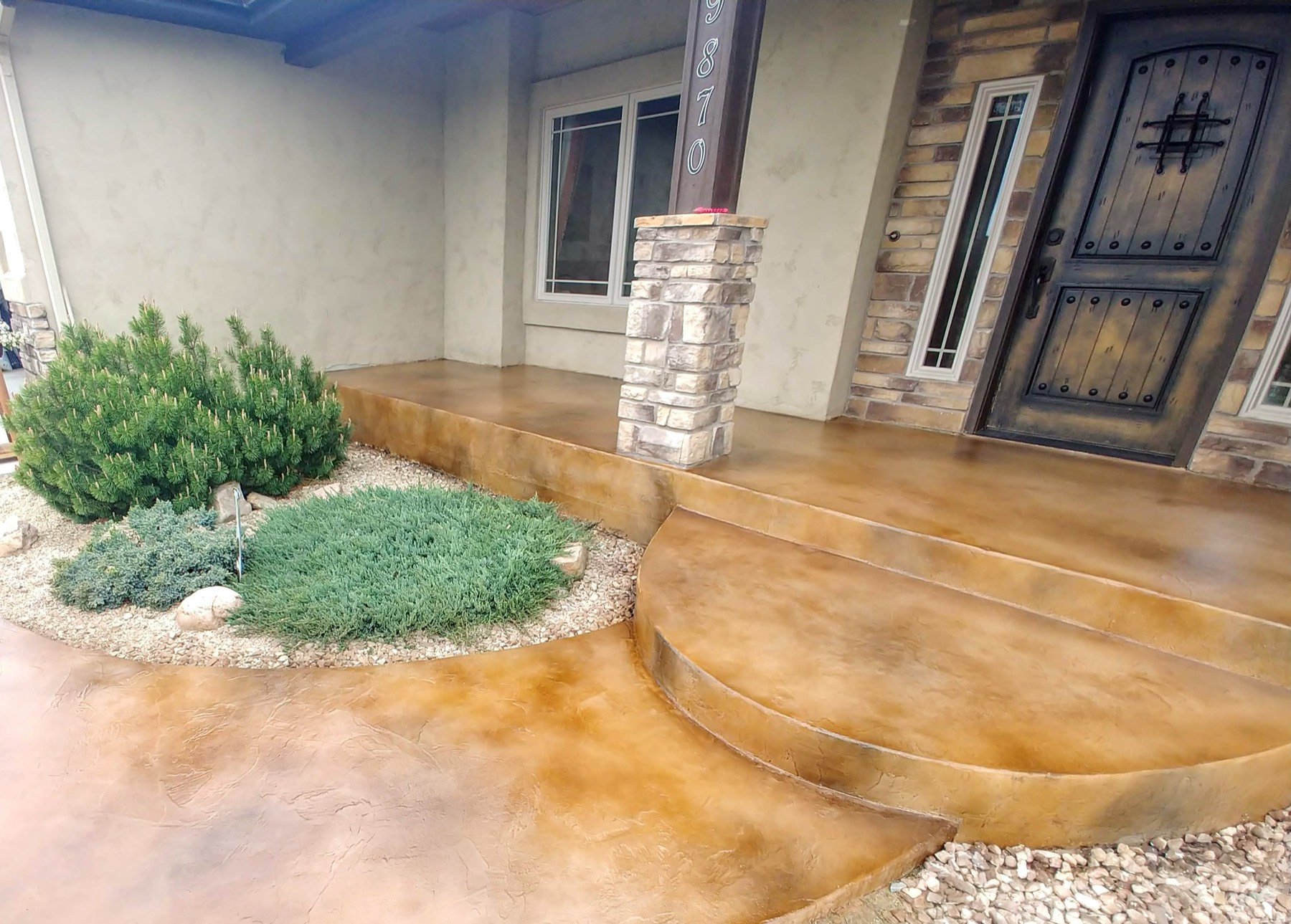 Front porch overlay and walkway
